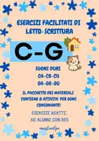 anteprima - Esercizi - CA-CO-CU-GA-GO-GU - Esercizi facilitati - Pagina di copertina