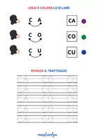 anteprima - Esercizi - CA-CO-CU-GA-GO-GU - Esercizi facilitati - Pagina 3