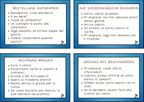 Vorschau - Aufgabenkarten - Dialogkarten - Al ristorante - Seite 1