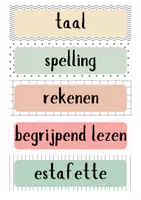 Voorbeeld - Materiaal pakket thema roze&groen - Pagina 1