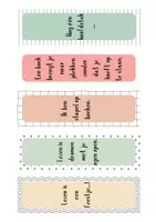 Voorbeeld - Boekenleggers thema roze&groen - Pagina 1