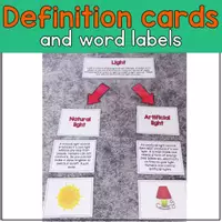 Voorbeeld - Sources of Light sorting activity | Natural vs artificial | Montessori science - Pagina 3