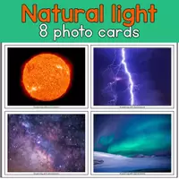 Voorbeeld - Sources of Light sorting activity | Natural vs artificial | Montessori science - Pagina 1