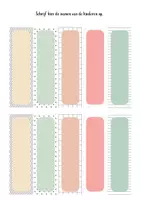Voorbeeld - Verjaardagskalender thema roze&groen - Pagina 1