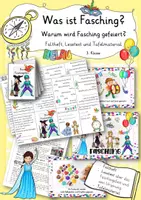 Vorschau - Arbeitsblätter - Was ist Fasching? Ethik Deutsch 3. Klasse #faschingbeieduki - Deckblatt