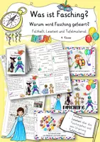 Vorschau - Arbeitsblätter - Was ist Fasching? Ethik Deutsch 4. Klasse #faschingbeieduki - Deckblatt