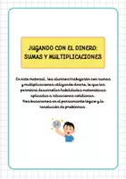 Vista previa - Unidades / Secuencias / Situaciones de Aprendizaje - JUGAMOS CON EL DINERO - Portada