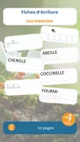 Aperçu - Apprentissages en autonomie - Les fiches d'écriture sur les insectes - Page de couverture