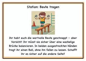 Vorschau - Stationenlernen - Sport: Banküberfall mit Stationen (ganze Sportstunde) - Seite 3