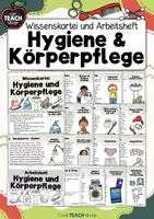 Vorschau - Arbeitsblätter - Hygiene und Körperpflege - Wissenskartei und Arbeitsheft - Deckblatt