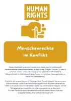 Vorschau - Arbeitsblätter - Menschenrechte im Konflikt - Deckblatt