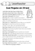 Vorschau - Arbeitsblätter - Lese-Theater: Zwei Pinguine am Strand - Ein spielerisches Lesetraining - Seite 3