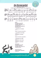 Vorschau - Arbeitsblätter - MUSIKPAKET mit Noten & MP3s - Das Bewegungslied - Seite 1
