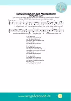 Vorschau - Anderer Materialtyp - LIED NOTEN MORGENKREISMUSIK - Aufräumlied für den Morgenkreis - Seite 1