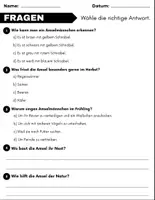Vorschau - Spiele - Die Amsel: Leseverständnis und Kreuzworträtsel mit Lösungen - Seite 2