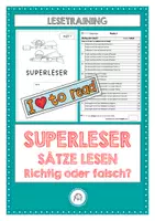 Vorschau - Stundenentwürfe - Superleser. Übungsheft 1 - Deckblatt