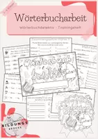 Vorschau - Spiele - Materialpaket Wörterbucharbeit - Deckblatt