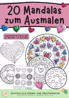 Vorschau - Mal- und Bastelvorlagen - 20 Herzen und Mandalas zum Ausmalen - Deckblatt