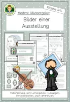 Vorschau - Unterrichtsreihen - Modest Mussorgsky: Bilder einer Ausstellung (Musik Klasse 3-4) - Deckblatt
