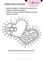 anteprima - Esercizi - 10 Schede di Scrittura, Comprensione e Conteggio sull'Amore - Pagina 1