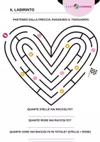 anteprima - Esercizi - 10 Schede di Scrittura, Comprensione e Conteggio sull'Amore - Pagina 3