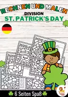 Vorschau - Arbeitsblätter - Rechen-Mal-Blätter - Division (St. Patrick's Day) - Deckblatt