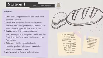 Vorschau - Unterrichtsreihen - Stationsarbeit zu das Brot von Wolfgang Borchert + LÖSUNGEN - Seite 3