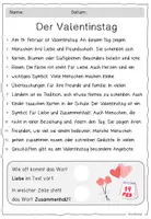 Vorschau - Arbeitsblätter - Valentinstag / Lesetext - Seite 2
