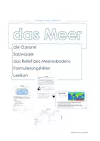 Vorschau - Arbeitsblätter - Die Ozeane und ihr Relief, Arbeitsblätter und Lexikon - Deckblatt