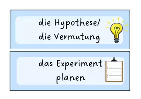 Vorschau - Präsentationen/Tafelbilder - Tafelkarten: der naturwissenschaftliche Erkenntnisweg und das Protokoll - Seite 2