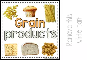 Voorbeeld - Grains and cereal matching for preschool | Five Food groups errorless activity - Pagina 3