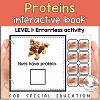 Voorbeeld - Proteins matching for preschool | Five Food groups errorless activity - Pagina 2