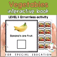 Voorbeeld - Vegetables photo matching for preschool | Five Food groups errorless activity - Pagina 1