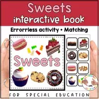 Voorbeeld - Sweet treats photo matching for preschool | Five Food groups errorless activity - Voorblad