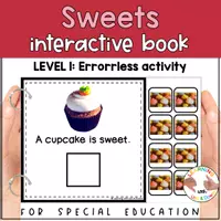 Voorbeeld - Sweet treats photo matching for preschool | Five Food groups errorless activity - Pagina 1