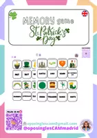 Vista previa - Manualidades / Dibujos para colorear - St patrick's day memory game @oposinglescammadrid - Portada