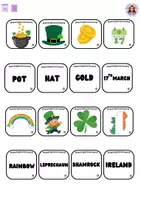 Vista previa - Manualidades / Dibujos para colorear - St patrick's day memory game @oposinglescammadrid - página 1