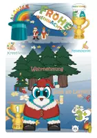 Vorschau - Arbeitsblätter - Weihnachtsheft ab 3 Jahren | Kindergarten & Vorschule: Mengen bis 3, Feinmotorik, Wahrnehmung | ohne Lesen lösbar - Deckblatt