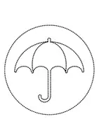 Vorschau - Arbeitsblätter - runde Prickelbilder / Fensterbilder Thema Regenschirm - Grundschule - Bastelvorlagen - Seite 2