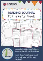 Vorschau - Stundenentwürfe - Reading Journal / Lesetagebuch Englisch (für alle Bücher) - Deckblatt