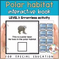 Voorbeeld - Arctic animals polar habitat matching for SPED real photos | Errorless activity - Pagina 1