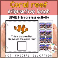 Voorbeeld - Coral reef habitat matching for SPED | Ocean animals Errorless activity - Pagina 1