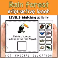Voorbeeld - Rain forest habitat matching for SPED | Jungle animals activity | errorless - Pagina 2