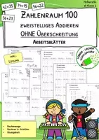 Vorschau - Arbeitsblätter - Addieren im Zahlenraum 100 – Zweistellig ohne Zehnerübergang - Deckblatt