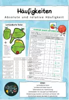 Vorschau - Arbeitsblätter - Materialpaket Häufigkeiten - Deckblatt