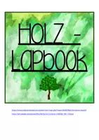 Vorschau - Mal- und Bastelvorlagen - Lapbook Holz/Wald zur Differenzierung - Deckblatt