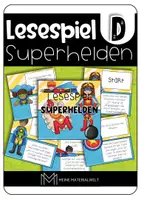 Vorschau - Spiele - Lesespiel Superhelden - Deckblatt