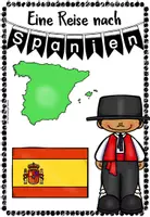 Vorschau - Arbeitsblätter - Eine Reise nach Spanien - Deckblatt
