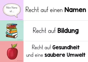 Vorschau - Präsentationen/Tafelbilder - Kinderrechte: Tafelmaterial Visualisierung - Seite 3