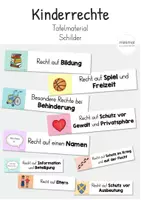 Vorschau - Präsentationen/Tafelbilder - Kinderrechte: Tafelmaterial Visualisierung - Deckblatt